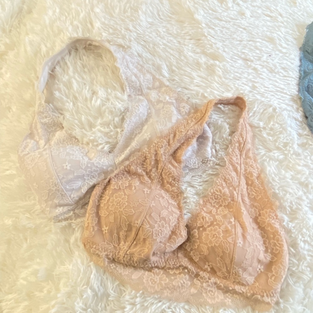 Cream and Beige Bralettes